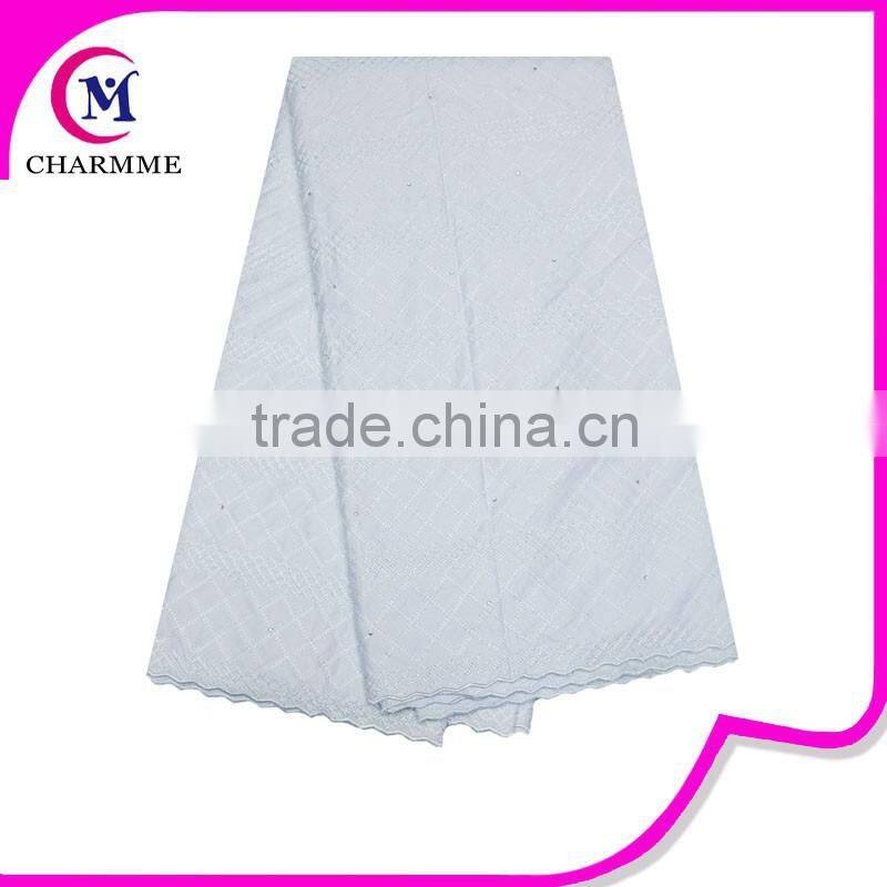 African high quality dry lace for men 100% cotton swiss voile lace fabric