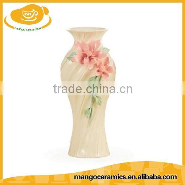 Chaozhou ceramic home decor tall ceramic porcelain vase