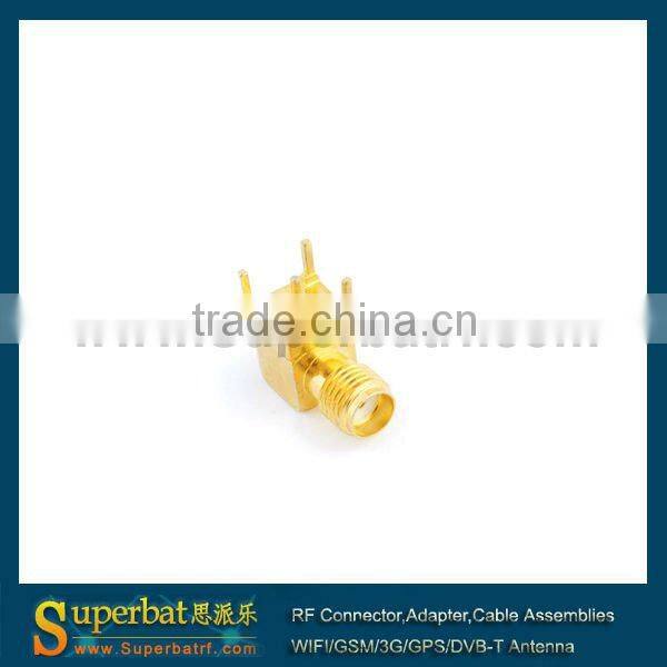 SMA thru hole Jack right angle PCB Mount short version connector adaptor