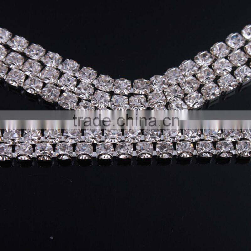 High Quality Silver Crystal Rhinestone