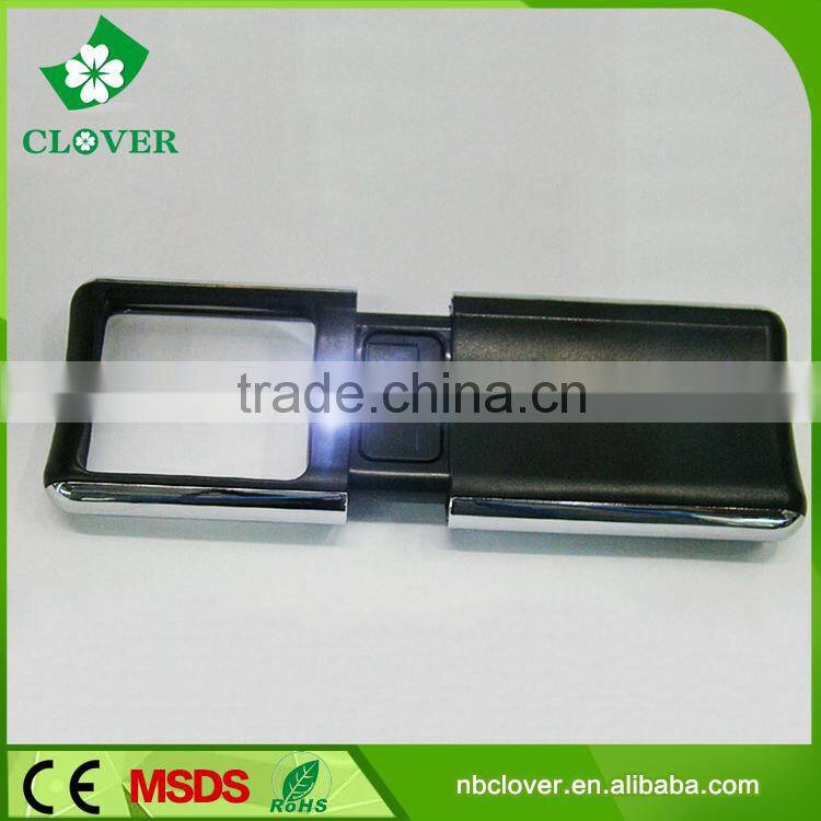 Promotion gift portable types of magnifying glass with light