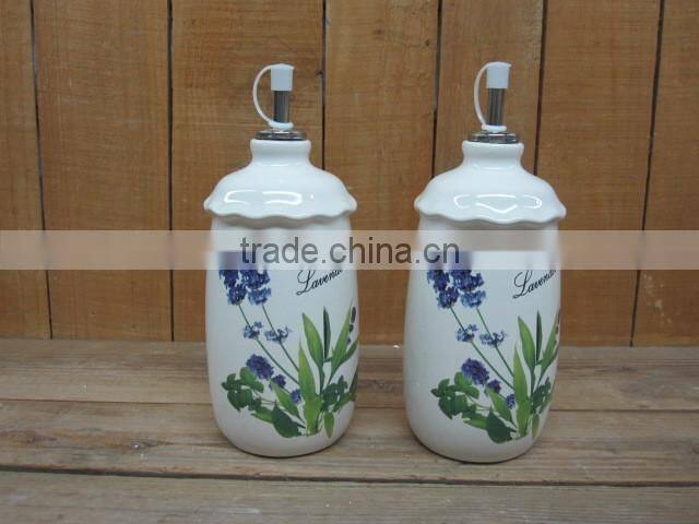 New lavender design ceramic butter dishes