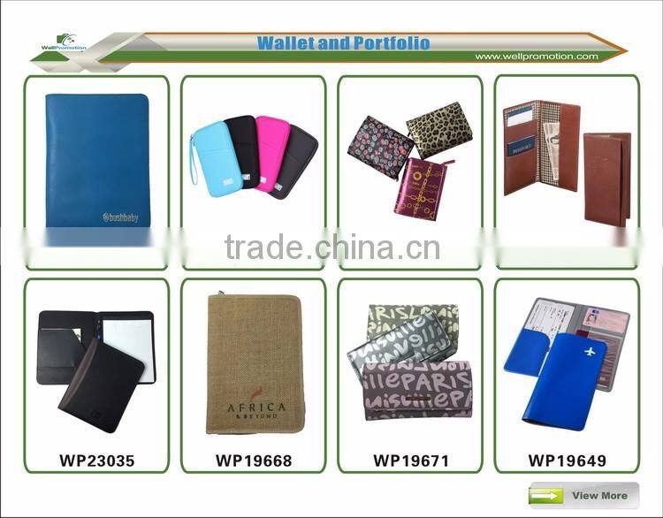 Custom non woven portfolio with notebook