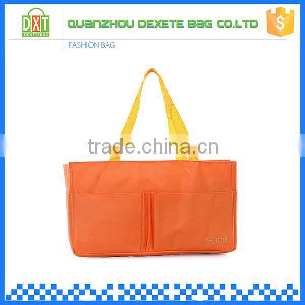 Multifunction handy tote orange casual mommy bag