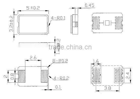 quartz crystal prices-1.8432mhz quartz crystals and oscillator 5032 TCXO