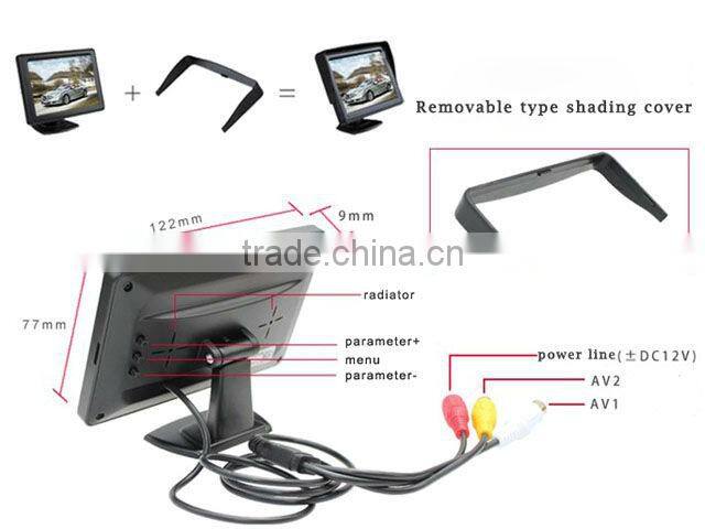 4.3 inch tft car monitor in good price and quality