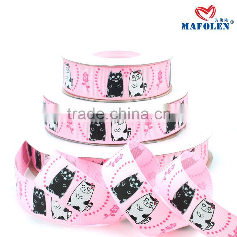 Animal dogs printed ribbon