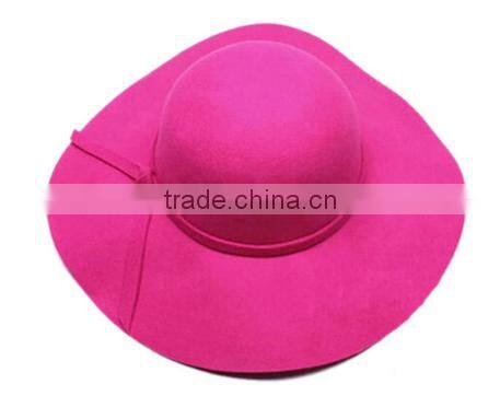 2016 wholesale wool hats for women wide brim wool hat