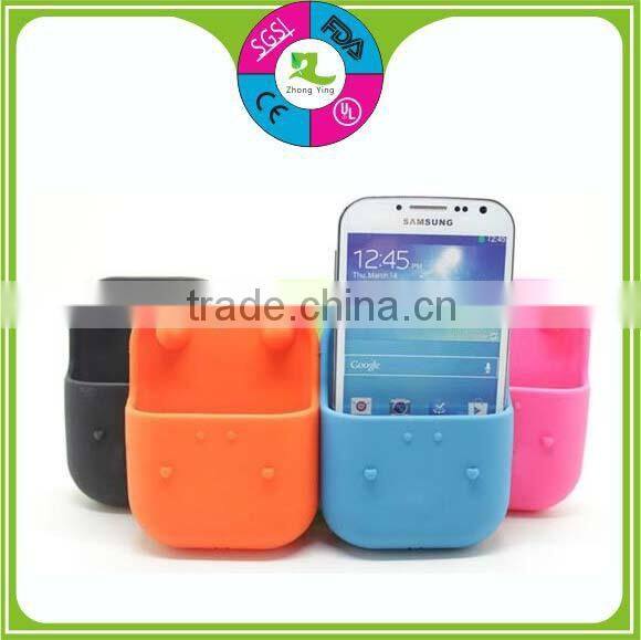 portable louder funny gift silicone phone stand holder