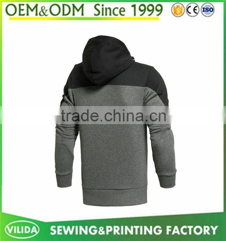 Custom plain zip up black man neoprene jacket casual varsity jacket