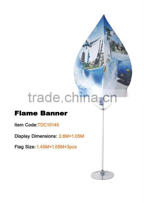 High Quality Wisezone Advertising Display Flame Flag