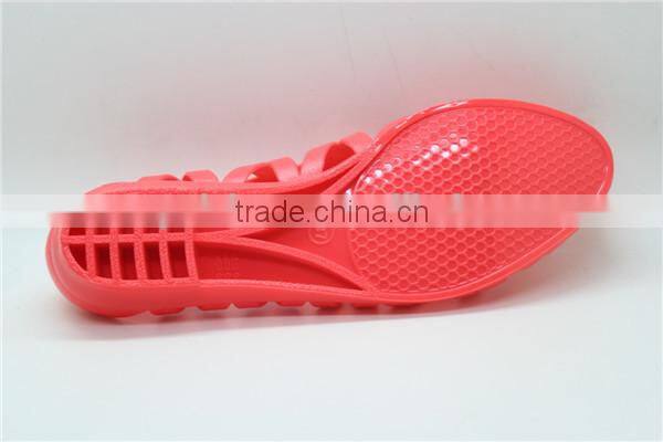 Top trendy sweet girls jelly slippers concise style pvc flops hot flat jelly shoes sandals designer 2015 pvc beach sandals