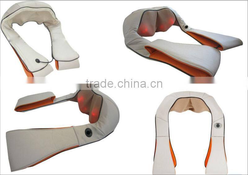 excellent working massager with heating ;shiatsu pillow massger