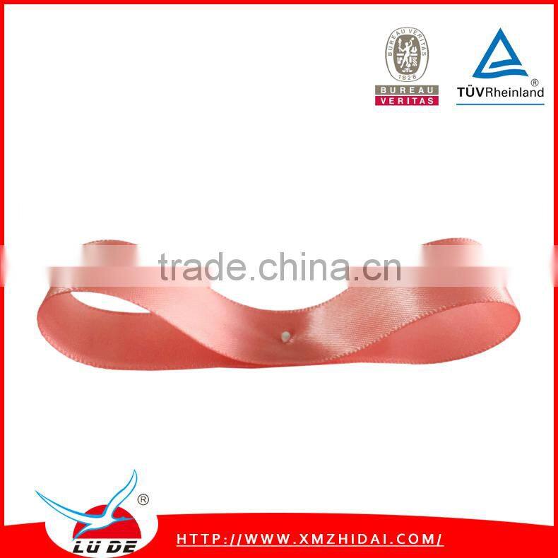 25mm single face style solid color satin ribbon