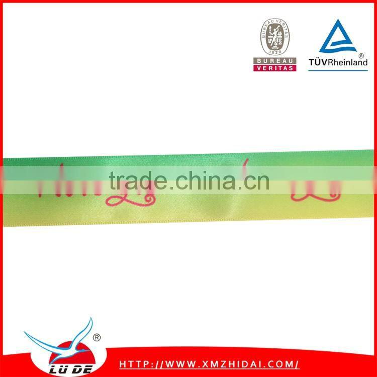 Heat Transfer Printing Satin Ribbon decorate for Valentine's day
