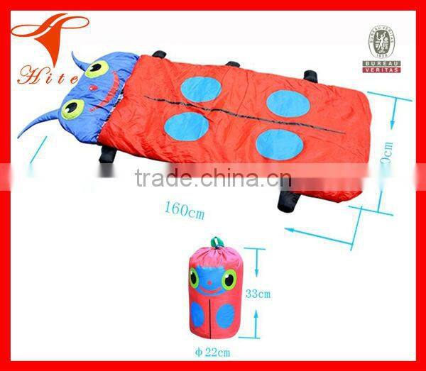 Kids sleeping bag, ladybug sleepng bag for children