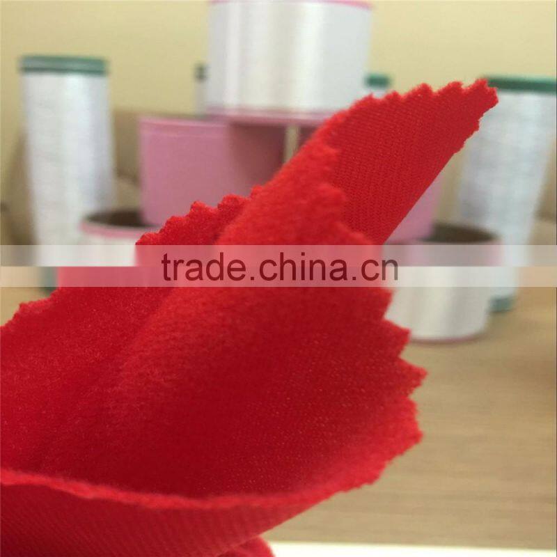 100% polyester warp terry brushed fabric loop velvet