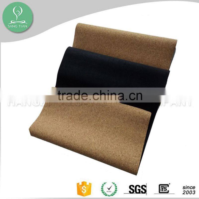 Premium 100% biodegradable rubber cork yoga mat