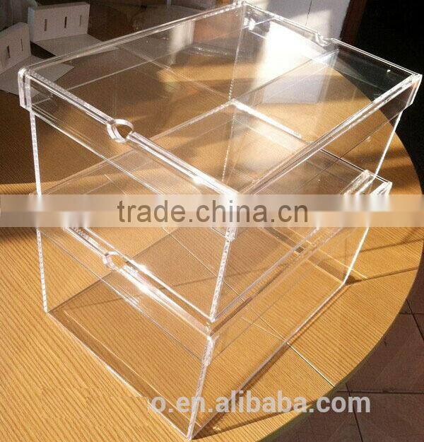 Custom Clear Acrylic Shoe Box With Removable Lid