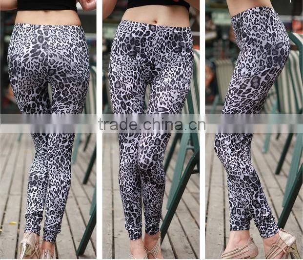 SQ8079 New style low waist sexy skinny pants legging women winter fashion legging leopard print sexy legging