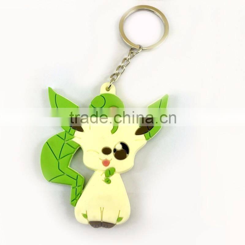 Chinese Supplier Promotional PVC Key chain Animation 2d Key ring