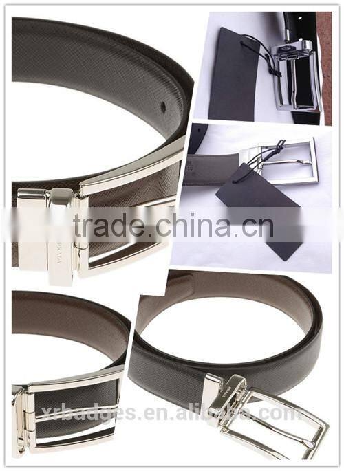 NEW SEASON Brand SAFFIANO DOUBLE-SIDED LEATHER BELT IN NERO X GREY RRP