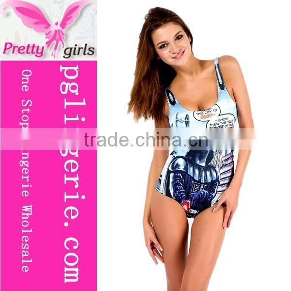 sexy mature one-piece swimsuit beach dress for women