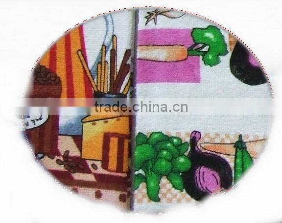 printed cotton kitchen towel set wholesale oven mitten & pot holder