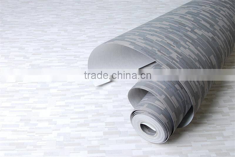 new Non-woven decorative silver mosaic wallpaper