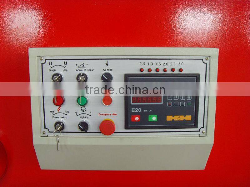 Hydraulic CNC guillotine plate shearing machine