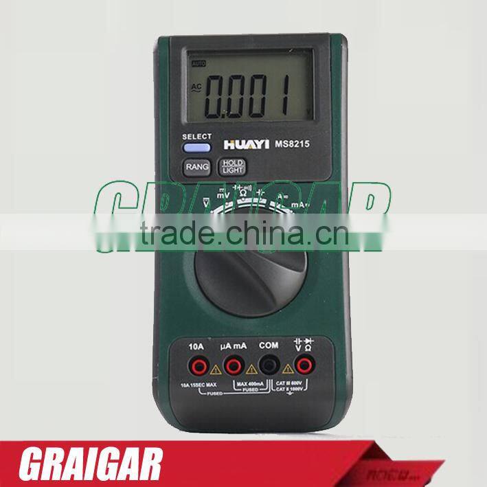 MS8215 Digital Multimeter AC/DC Voltage Current Frequency Capacitance Resistance Tester Detector