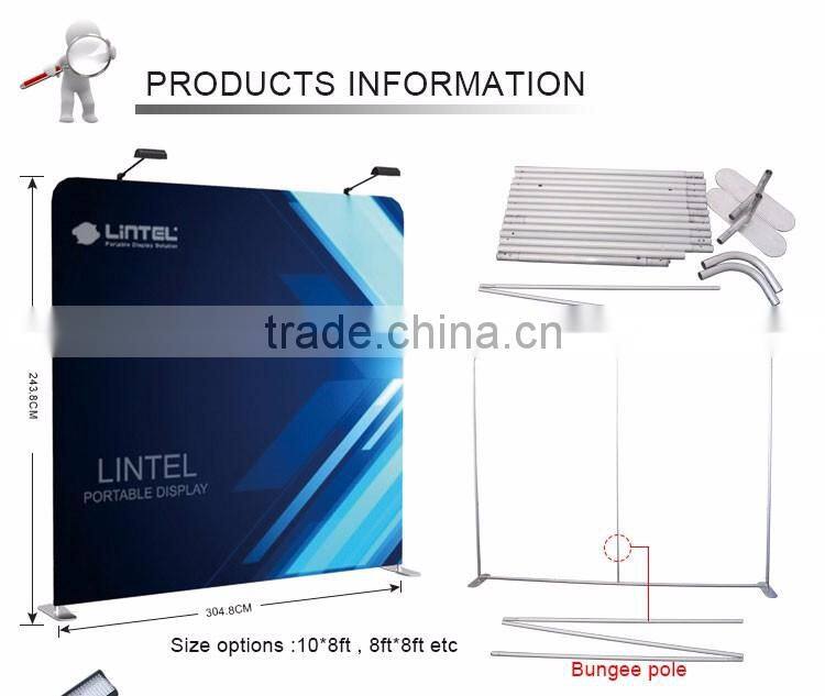 auminum frame textile led lighting box fabric