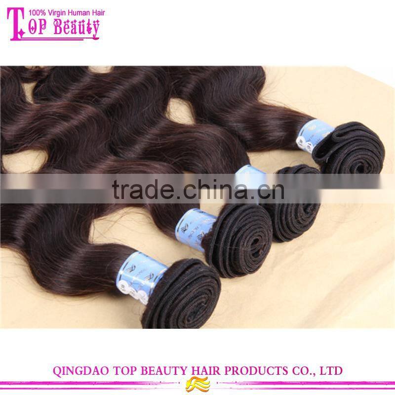 #3 Color body wave 100 pure brazilian virgin human hair