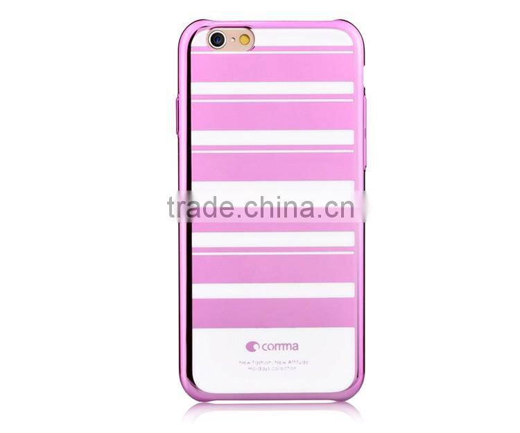 Luxury Anti-shock Full Protective Case Colorful Stripes Hard PC Case for iPhone 6/6s Plus