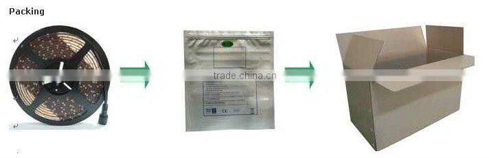 5 Meter 3528 SMD Waterproof 600leds/reel warm white LED Flexible Strip