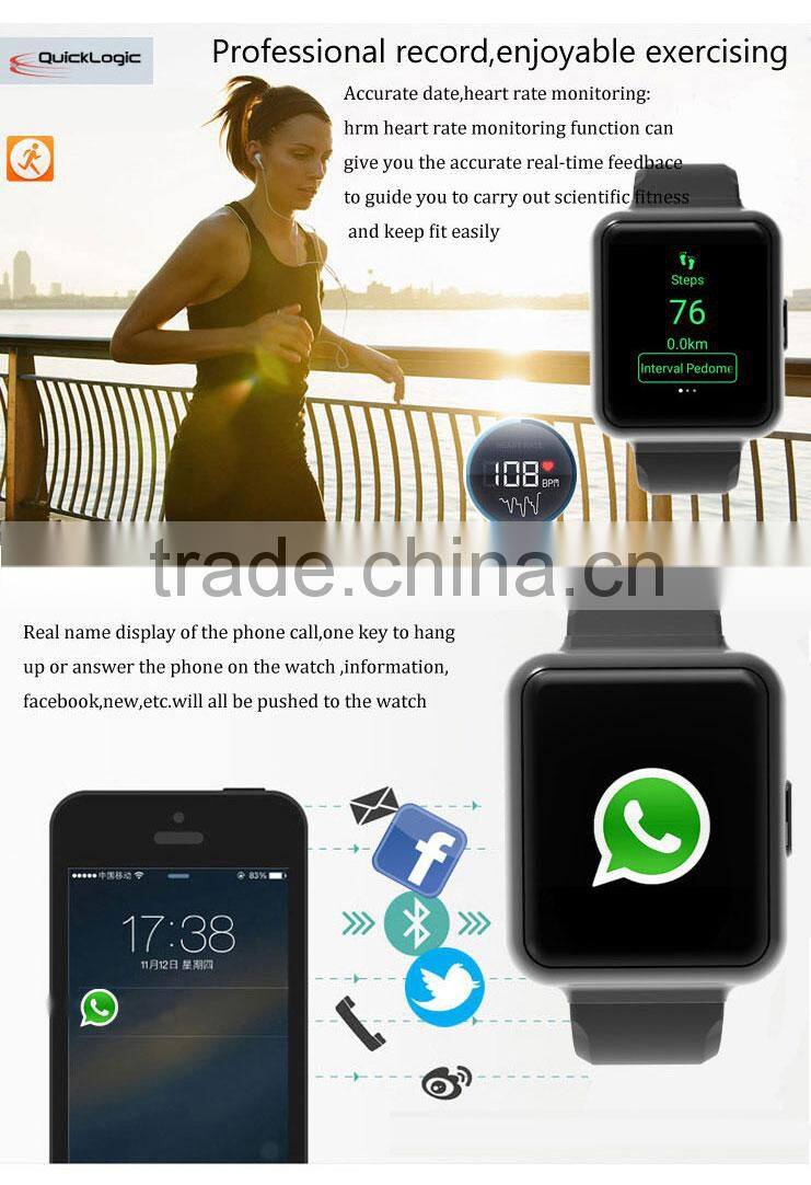 Newest Android 5.1 3G WCDMA 850/2100Mhz 3.0MP HD camera smartphone calling watch with GPS