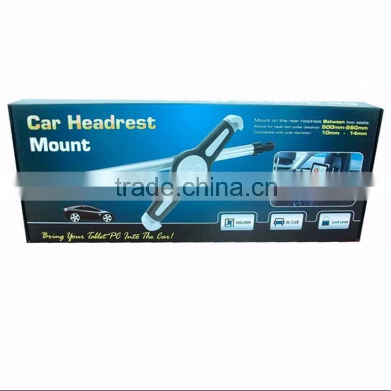 Moveable 360 Degree Rotating Unviersal Headrest Tablet PC Car Holder