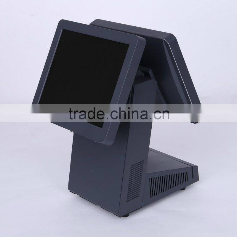 15.6 inch Dual Screen All in One Touch POS Terminal