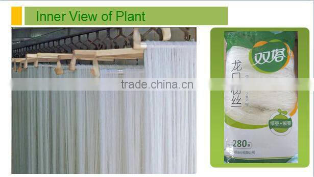 Vermicelli Longkou 200GX60/Bag Traditional Oriental Shuangta Food High Quality ISO2200 Certified