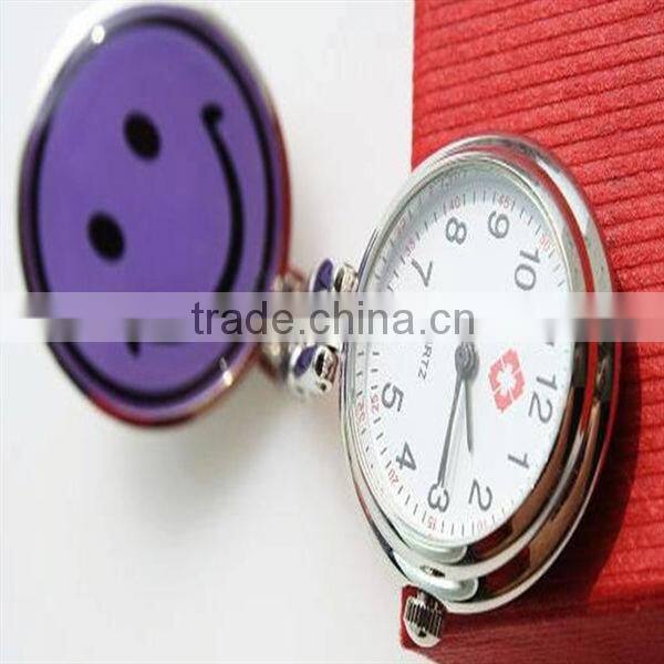 Smile face wholesale nurse watch with factory price