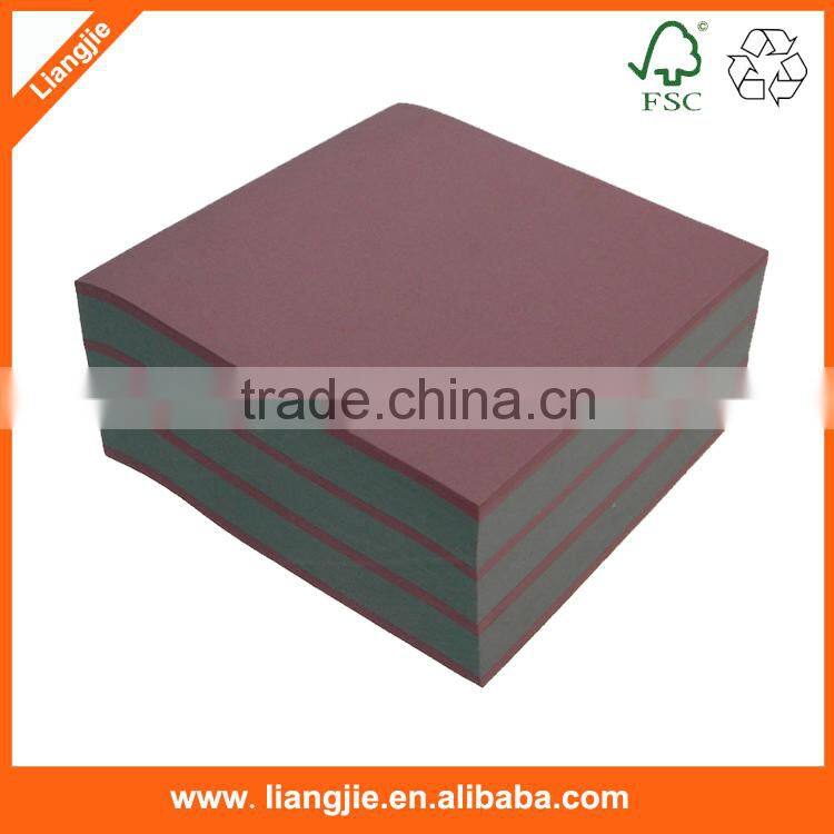 Eco-friendly promotional neon and colorful sticky note pad customed office and school self-adhesive note pad