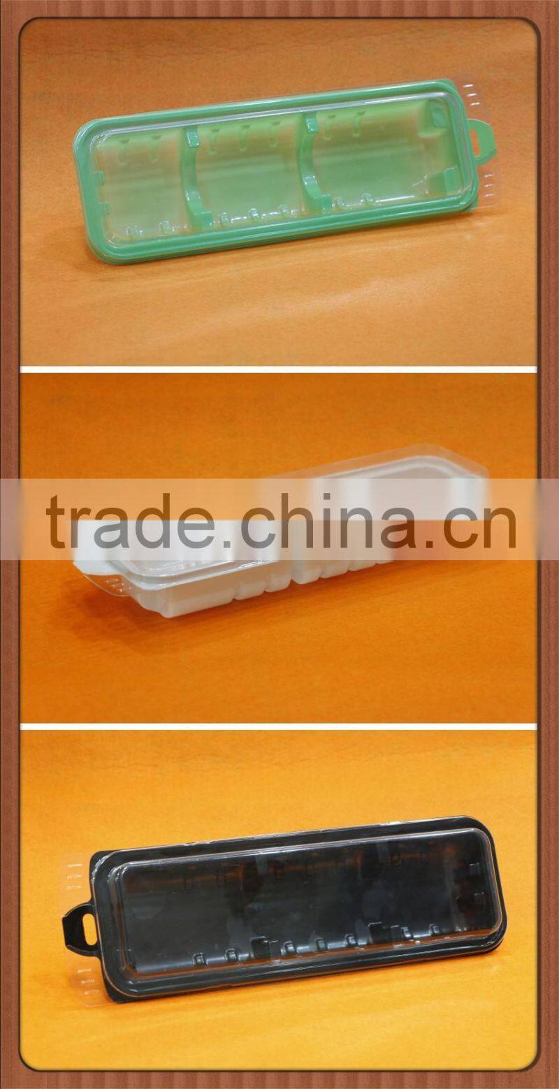 wholesale high quality luxury blister insert with flocking,PS flocking tray for personal care