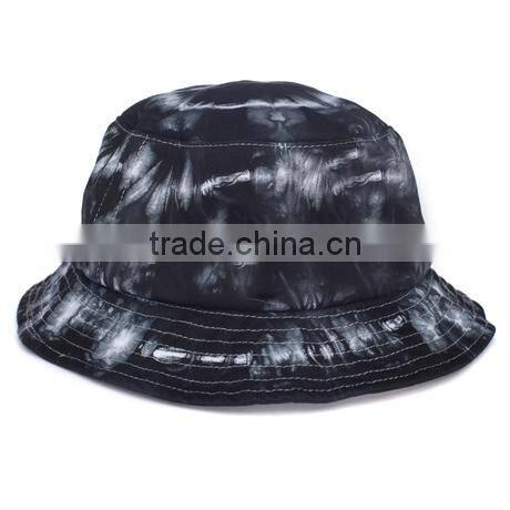 custom tie dyed plain bucket hat