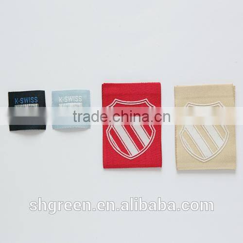 baseball cap weaving/woven epaulet label