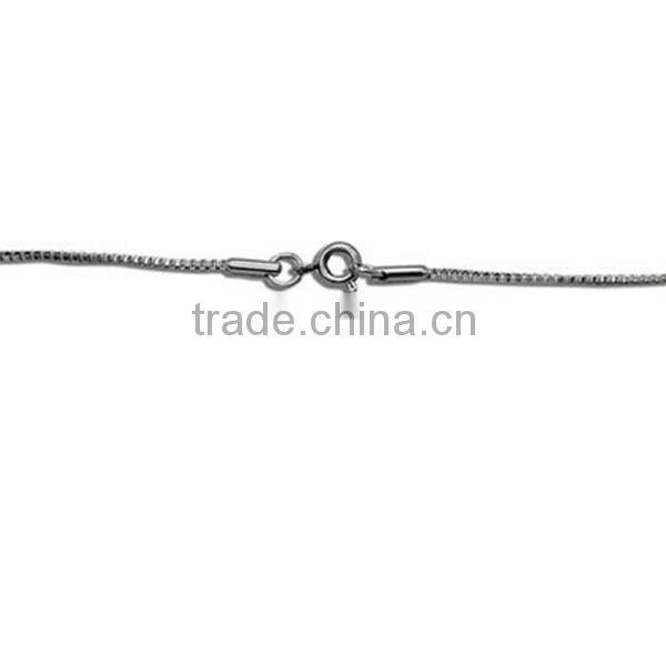 316L stainless steel box chain charm necklace jewelry