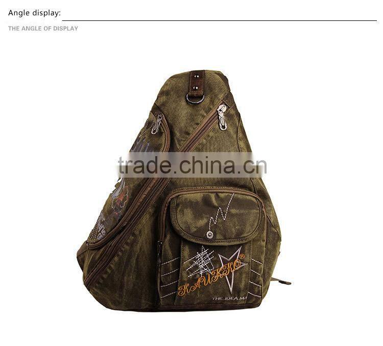 Factory directly wholesale canvas army green tactical messenger bag for sale