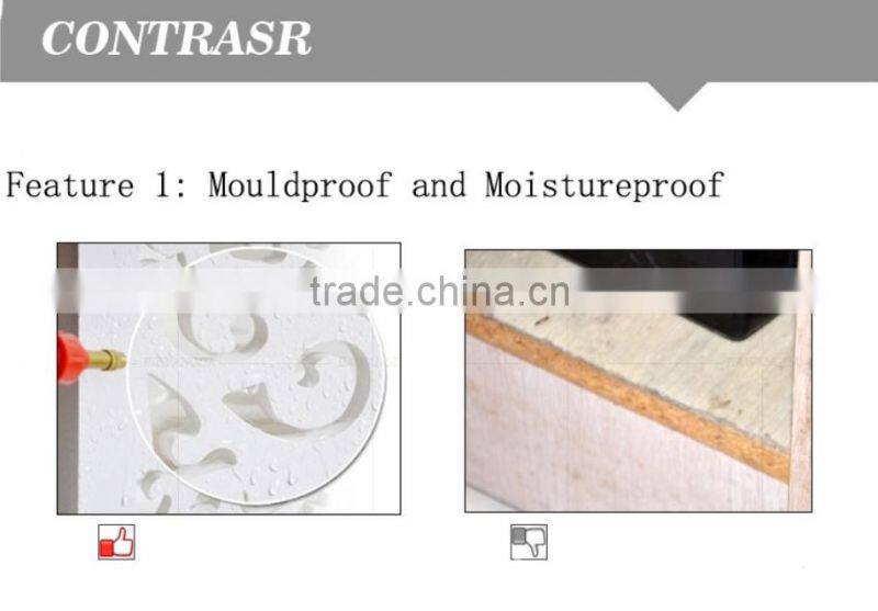 Good quality Patterned DIY Storage Shelf in Wood Plastic