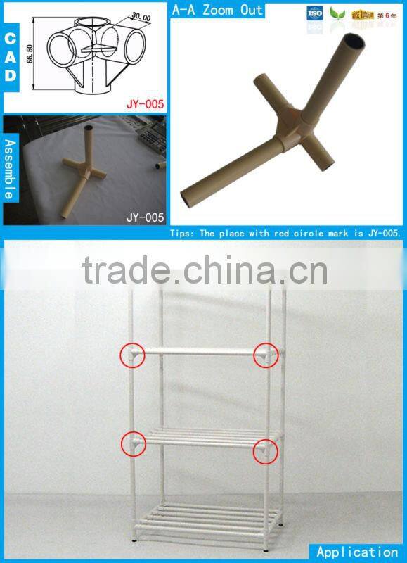 JY-A005|Plastic connectors for flexible pipe|Durable plastic joint for storage|Industrial plastic connector