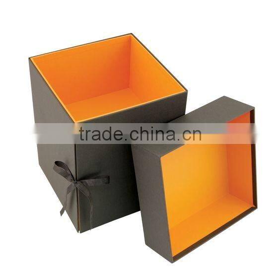 Custom logo rigid cardboard box/luxury set-up box