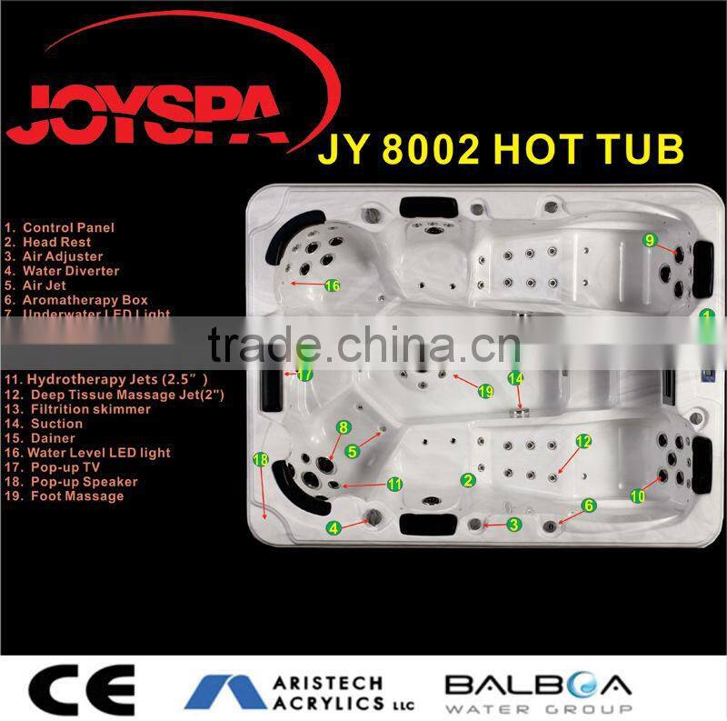 Balboa 6 Person Hydro Spa Outdoor Whirlpool Hot Tub JY8002